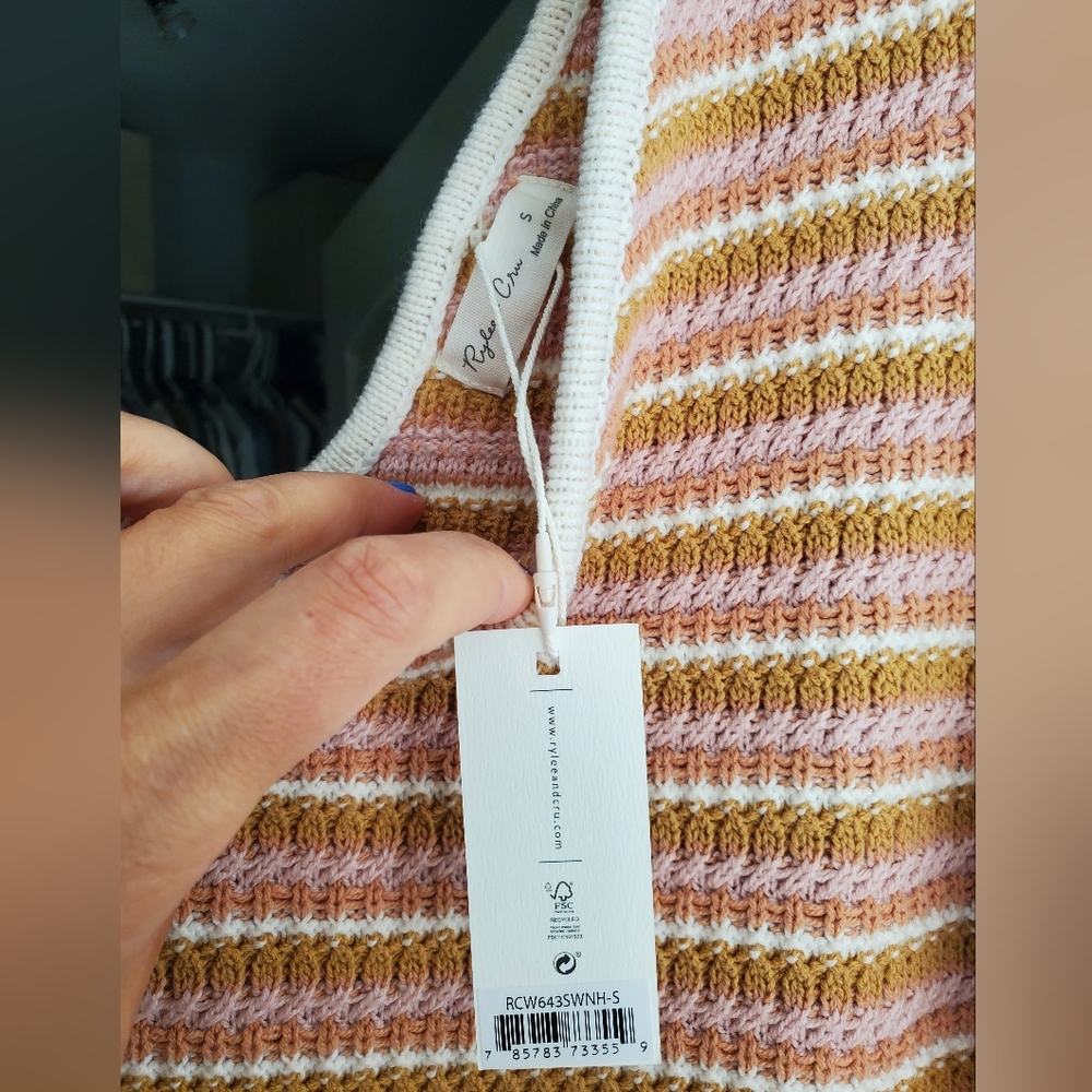 NWT rylee + Cru Crochet Tank Dress - Picture 5 of 5